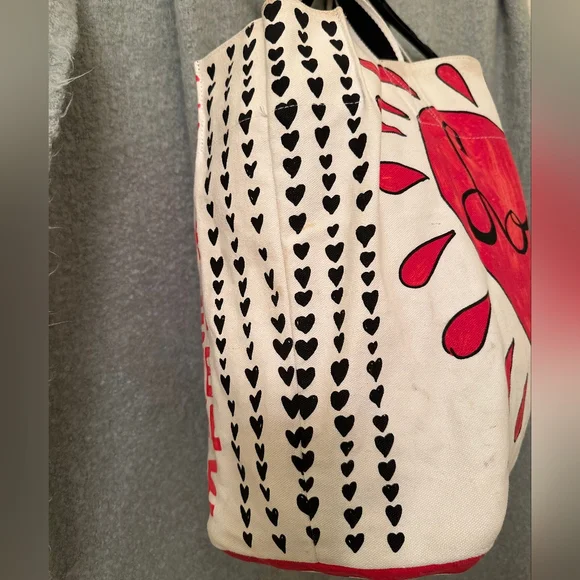 Brighton Red Heart Tote Bag - Picture 4 of 5